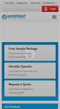 Mobile Screenshot of norprint.com