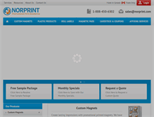 Tablet Screenshot of norprint.com